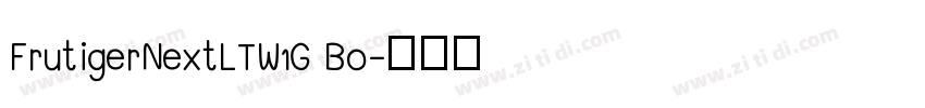 FrutigerNextLTW1G Bo字体转换